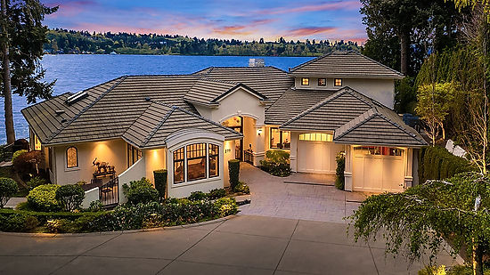 Bellevue Waterfront Estate with 150 Feet of low-bank shoreline  |  Offered at $10,450,000